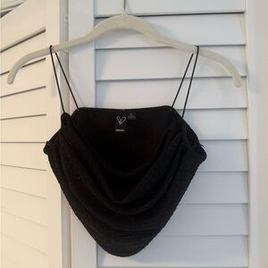 Windsor Black Crop Top